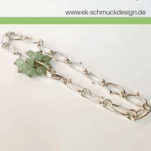 Silber Glieder Armkette Aventurin