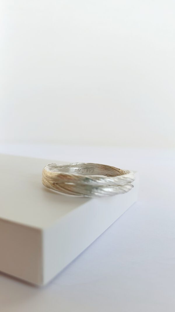 Silberring zweireihig ek-schmuckdesign