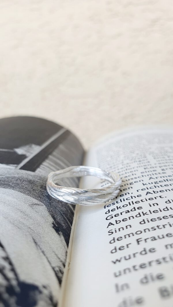 Silberring ek-schmuckdesign Wüsten Sand linien