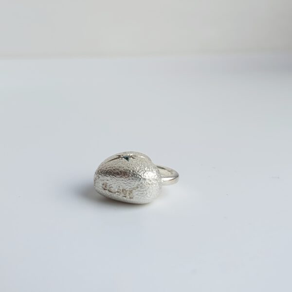 Silber Herz Anhänger mit Brillant Diamant