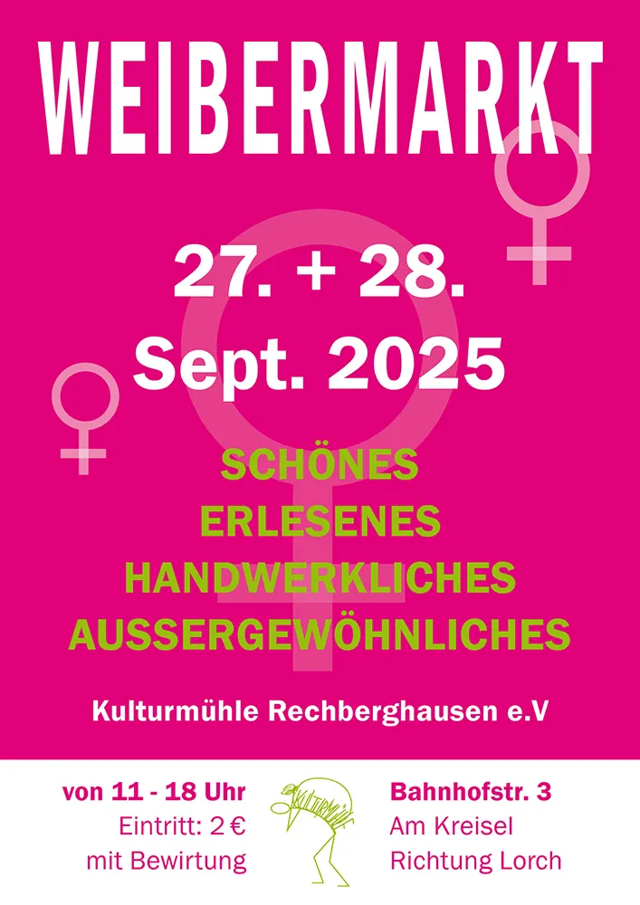 Weibermarkt Kulturmühle Rechberghausen