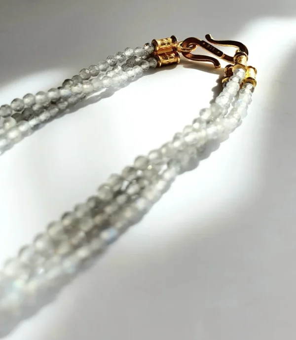 labradorit halskette, edelsteinkette damen